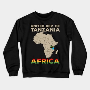 United REP of Tanzania-Africa Crewneck Sweatshirt